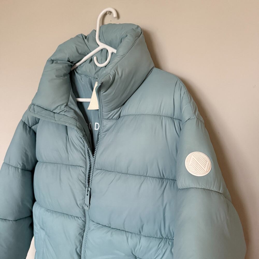 NOIZE x Jillian Harris Jilly Box Avalon Women Puffer Jacket Medium Aero Blue Ski - Picture 3 of 16